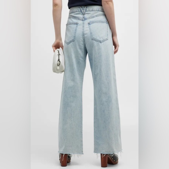 Veronica Beard jeans, Taylor Relaxed Wide Leg High Waist style, size 31 - Picture 2 of 15